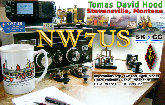 NW7US QSL card - eQSL, etc.