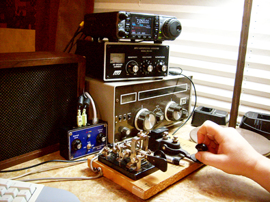 The Main NW7US Trailer Radio Shack Operating Position